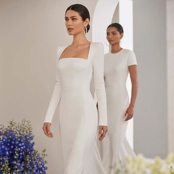 Vestidos de novia sencillos y elegantes para boda civil