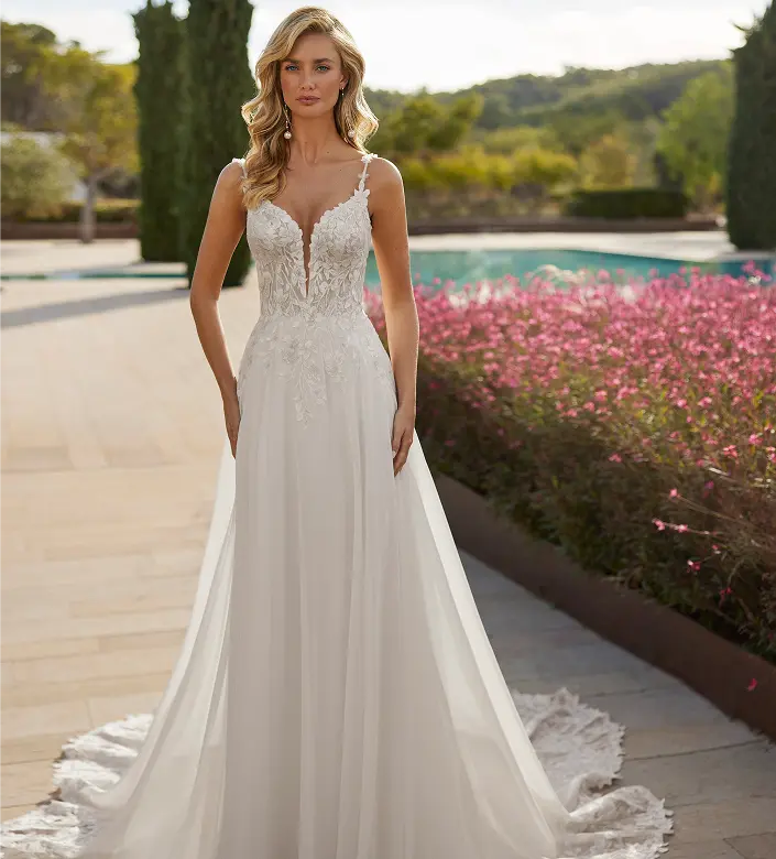 Vestidos de novia corte A